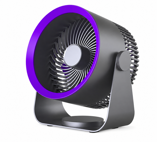 BHS - Rechargeable Wall Mounted Fan – 4000mAh Portable 3-Speed Desk Fan with Up to 15H Battery Life