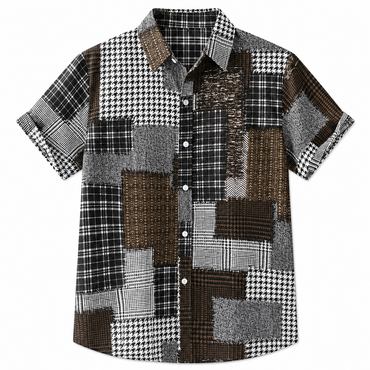 BHS - Vintage Patchwork Summer Shirt – 2026 Trend Hawaiian Style