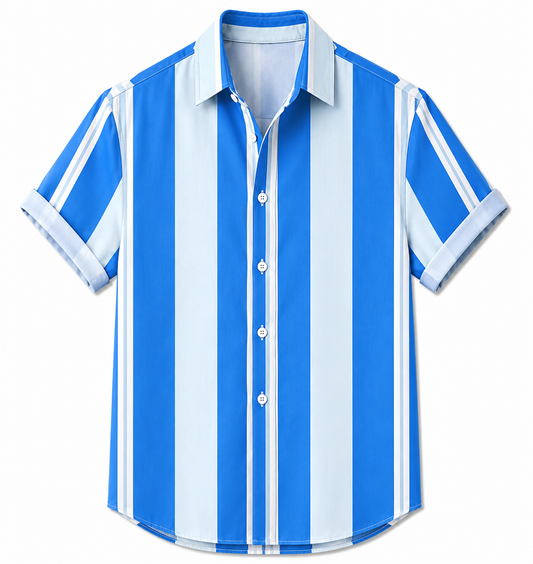 BHS - Summer Striped Hawaiian Shirt New Style, Malty Color Premium Summer 2026 - Limited Edition