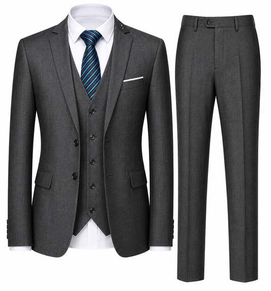 BHS - Luxury Italian Slim Fit Suit – 3 Pcs Premium Edition