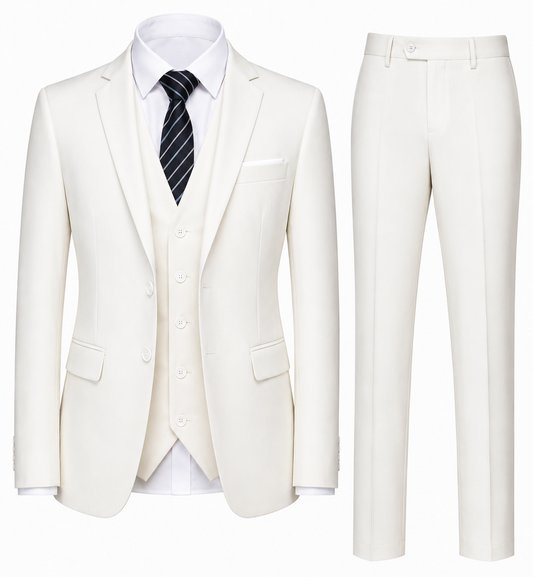 BHS – Italienischer Luxus-Anzug im Slim Fit – 3-teilige Premium Edition