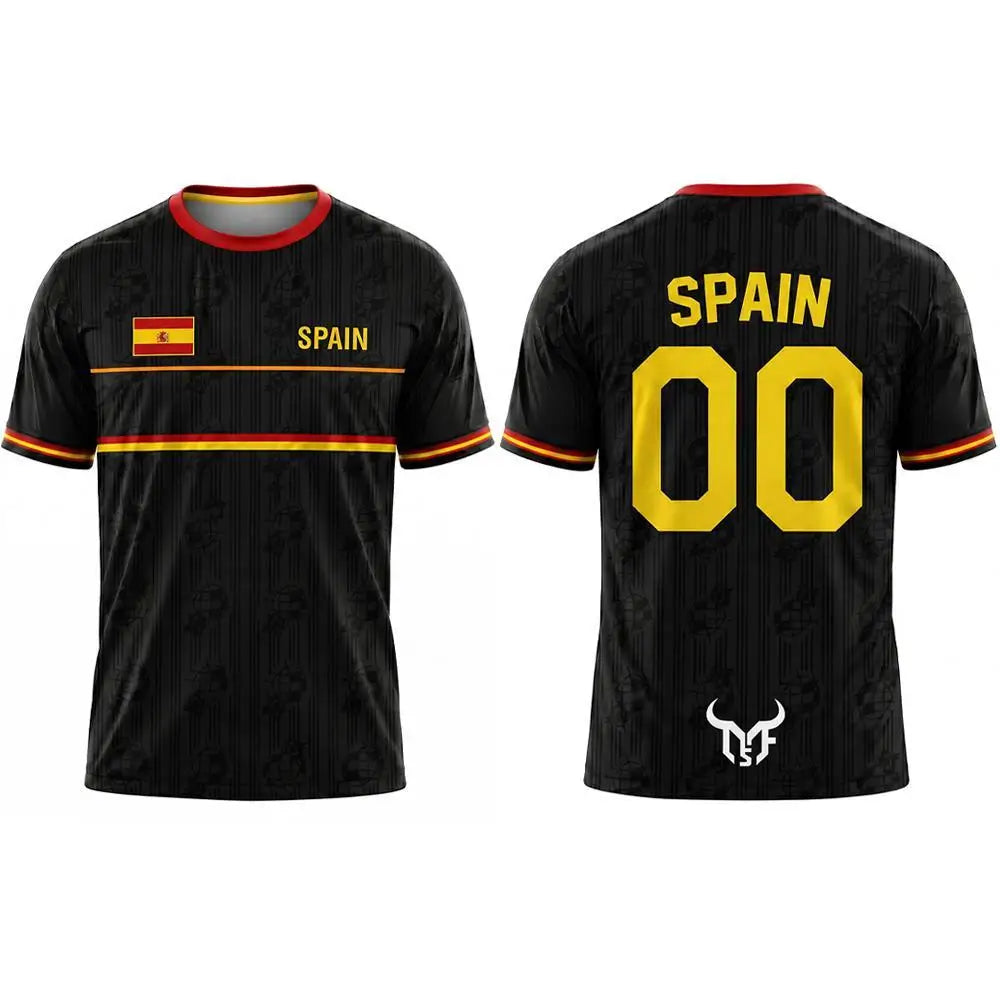 BHS - SPAIN World Cup 2026 Flag Quick Dry Soccer Jersey Unisex Sports Tee Fans Gift