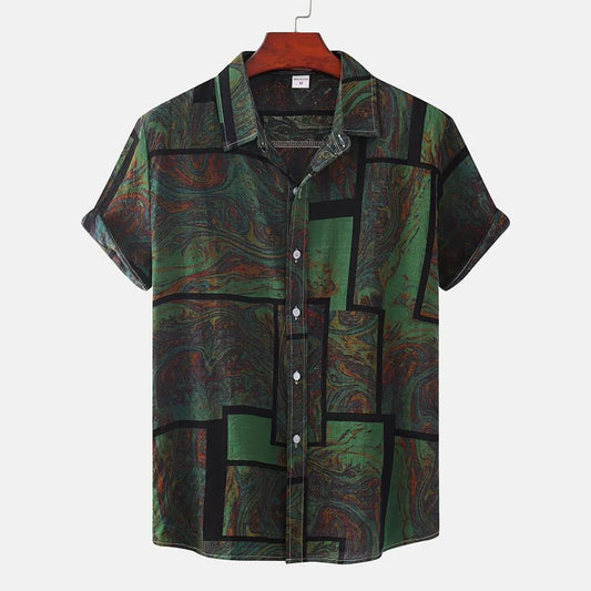 BHS - Vintage Patchwork Summer Shirt – 2026 Trend Hawaiian Style