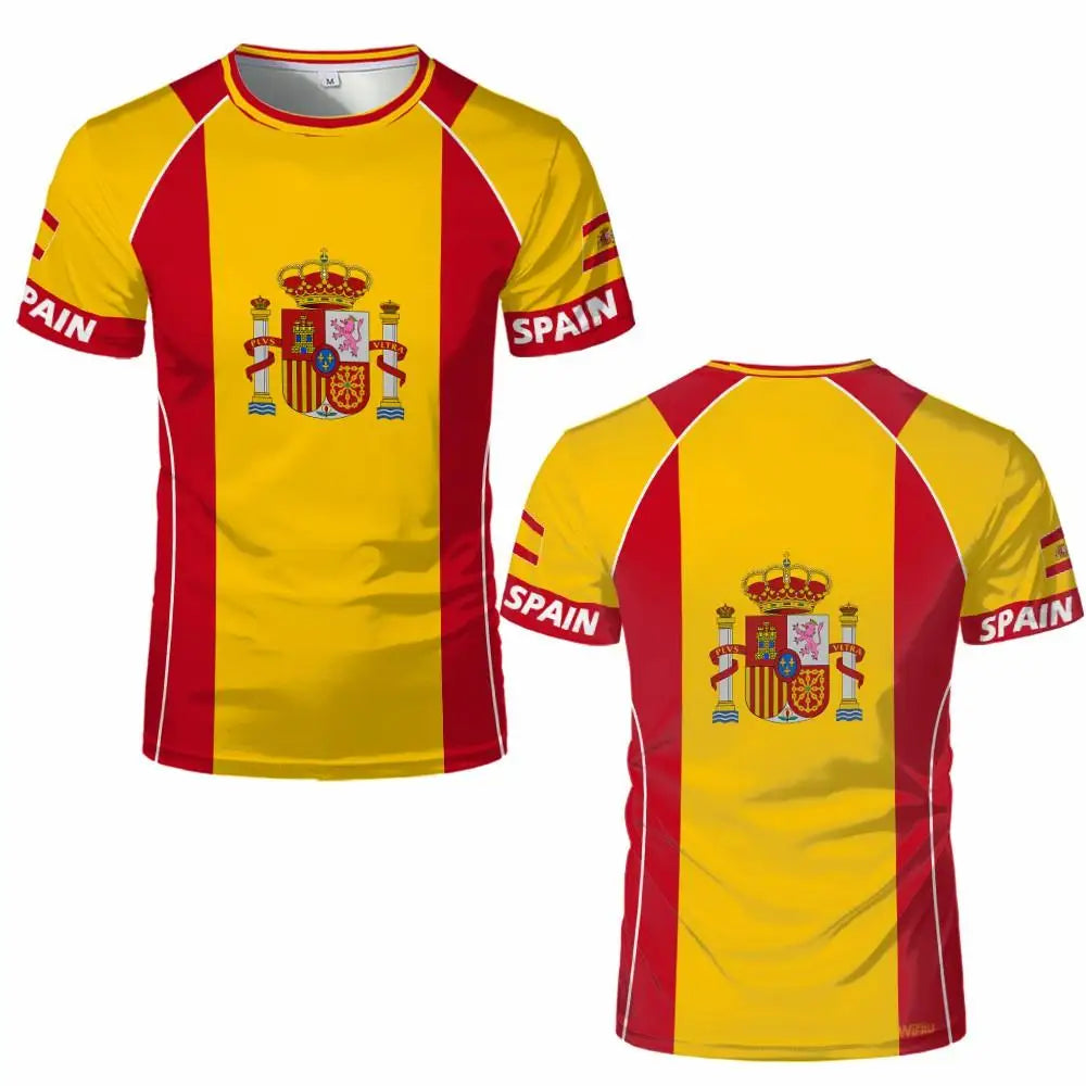 BHS - SPAIN World Cup 2026 Flag Quick Dry Soccer Jersey Unisex Sports Tee Fans Gift NEW