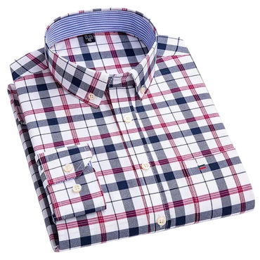 BHS - Premium Cotton Oxford Striped Shirt – Elegant Business Style