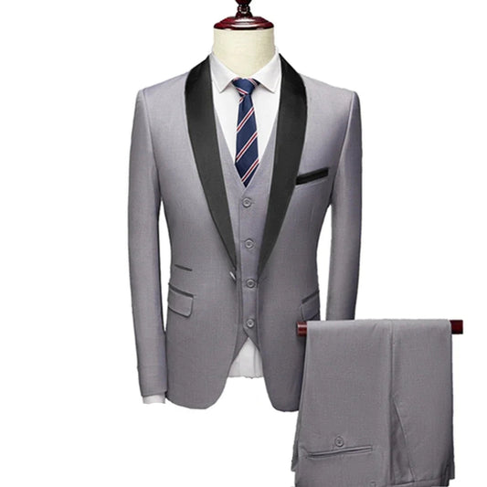 BHS - Business Groom Wedding Dress Formal Blazer Pants Waistcoat