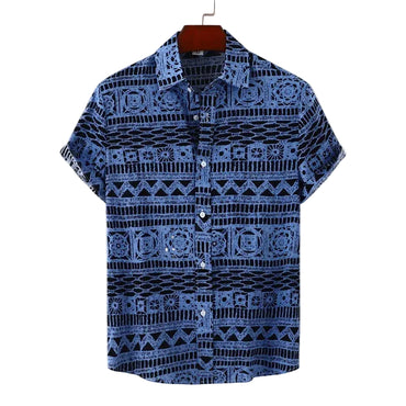BHS - Luxury Retro Geometric Shirt – European Summer Statement Style