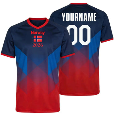 BHS - NORWAY World Cup 2026 Flag Quick Dry Soccer Jersey Unisex Sports Tee Fans Gift