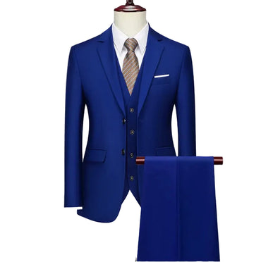 BHS - Luxury Italian Slim Fit Suit – 3 Pcs Premium Wedding Elegance
