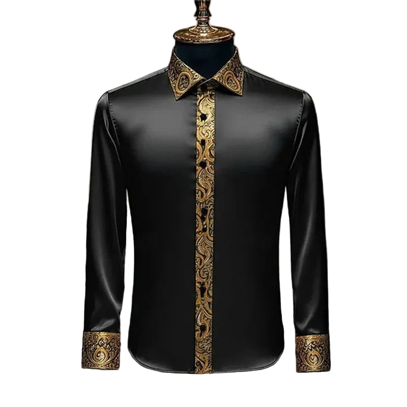 BHS - Men Summer Luxury Ethnic Baroque, Long Sleeve