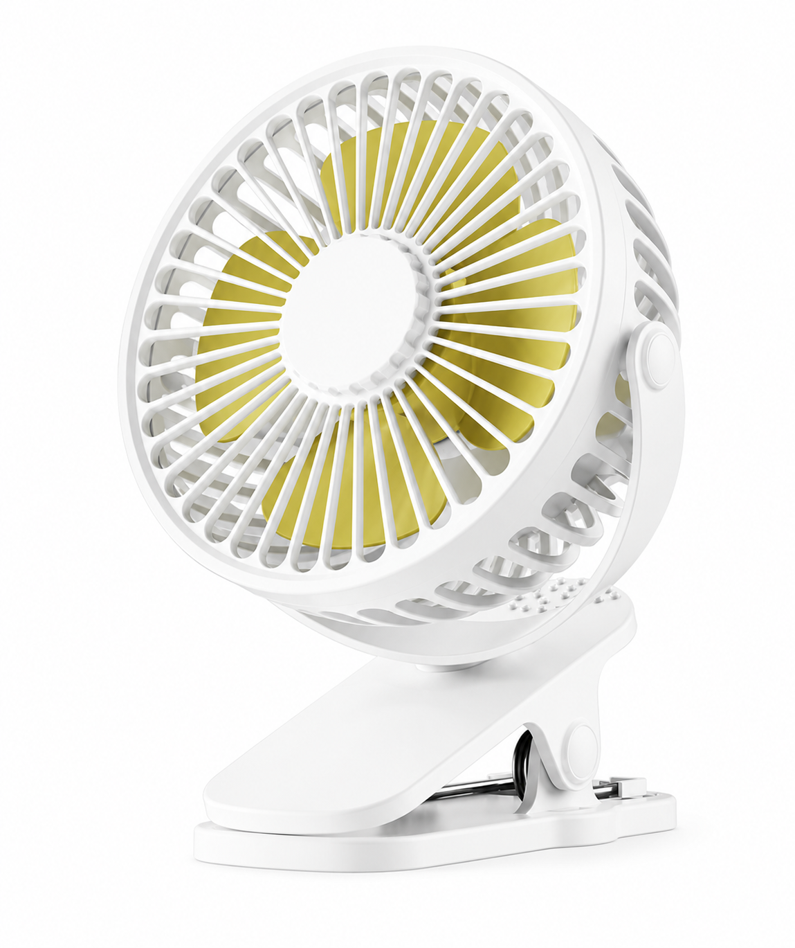 BHS – Tragbarer USB-Schreibtischventilator mit Clip – Leiser 3-Stufen-Ventilator mit 720° verstellbarer Rotation