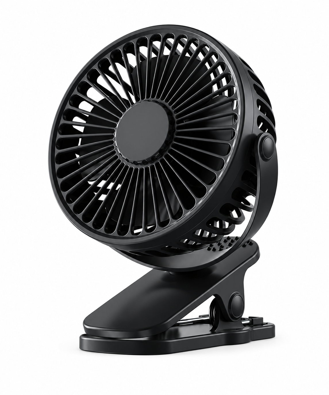 BHS – Tragbarer USB-Schreibtischventilator mit Clip – Leiser 3-Stufen-Ventilator mit 720° verstellbarer Rotation
