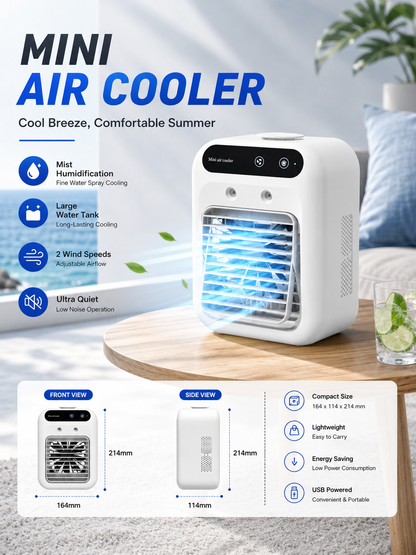 BHS - Portable Handheld Mist Fan – Rechargeable Mini Spray
