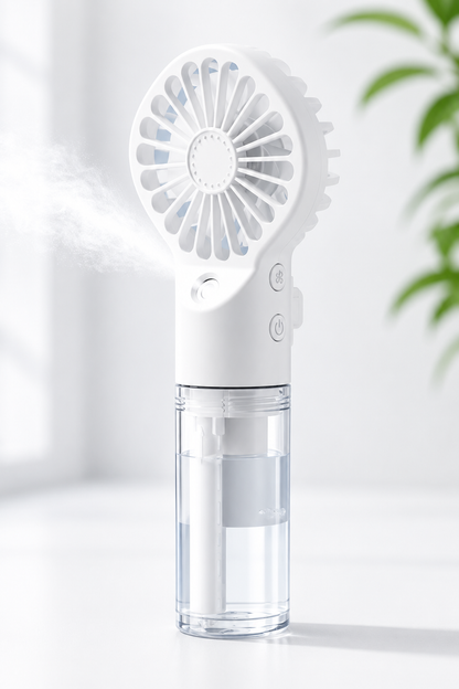 BHS - Portable Fresh Handheld Mist Fan – Rechargeable Mini Spray