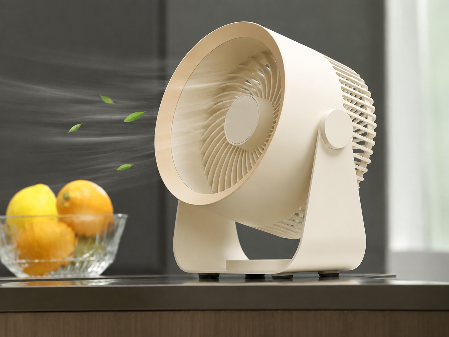 BHS - Rechargeable Wall Mounted Fan – 4000mAh Portable 3-Speed Desk Fan with Up to 15H Battery Life