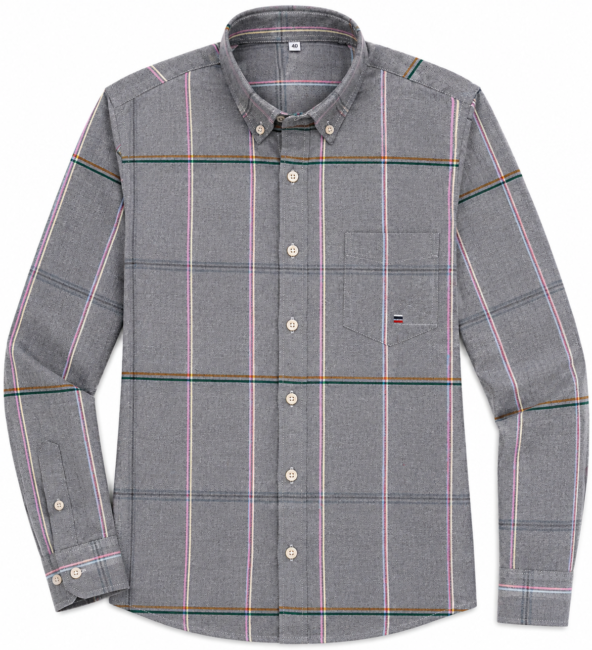 BHS – Oxford-Baumwollhemd gestreift – Eleganter Stil