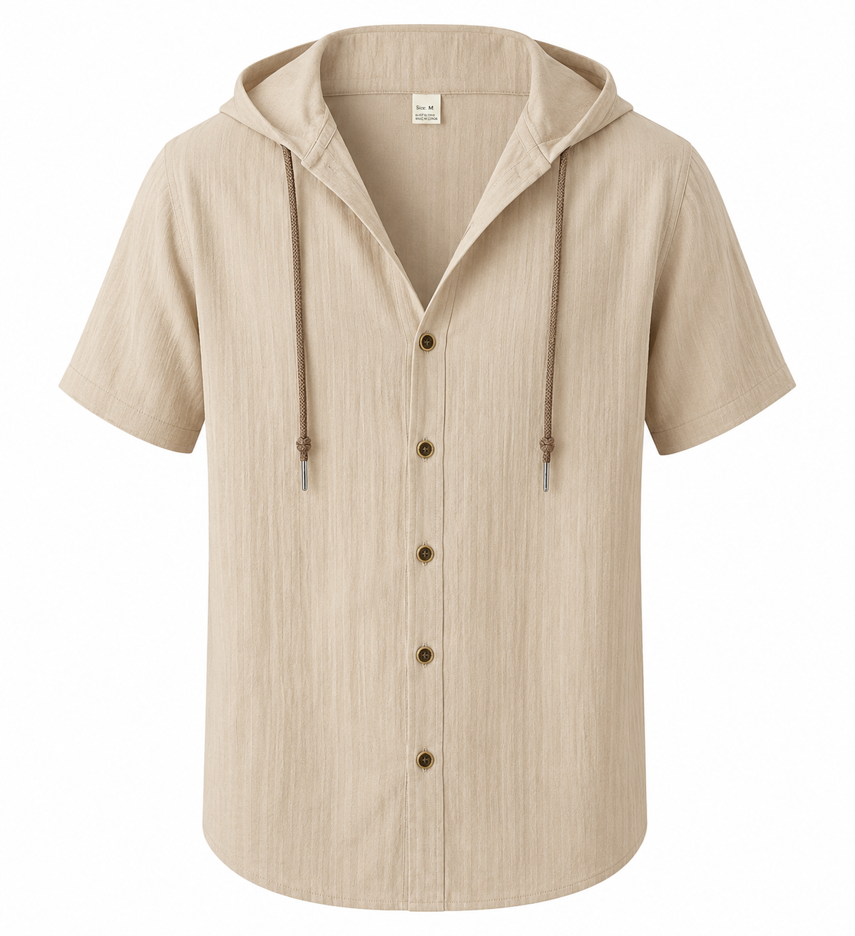 BHS - Cotton Linen Summer Hooded Shirt , Lightweight