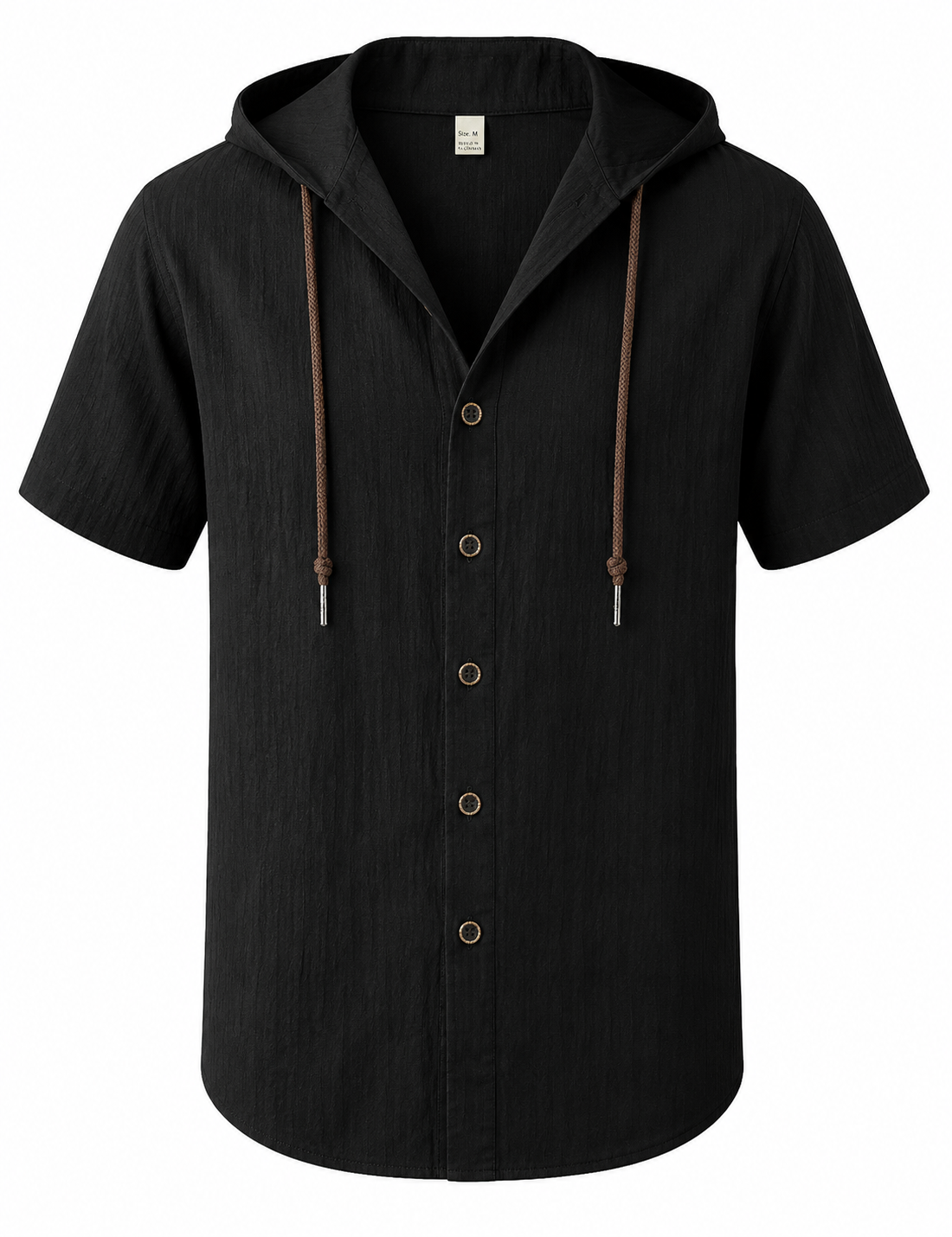 BHS - Cotton Linen Summer Hooded Shirt , Lightweight