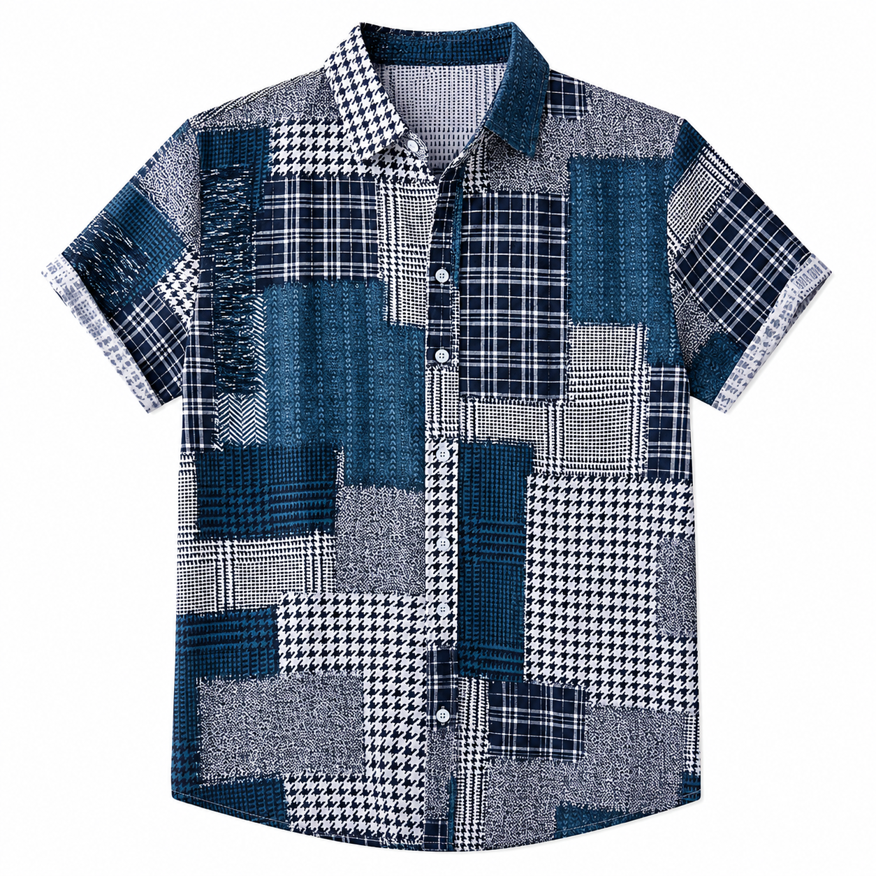 BHS - Vintage Patchwork Summer Shirt – 2026 Trend Hawaiian Style