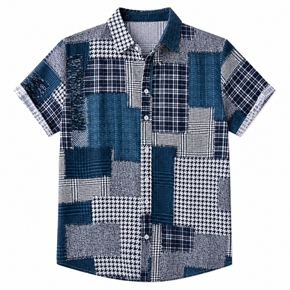BHS - Vintage Patchwork Summer Shirt – 2026 Trend Hawaiian Style
