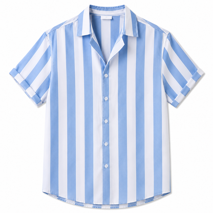 BHS - Striped Shirt, Classic And Trendy Style, Malty Color Premium Summer 2026 - Limited Edition