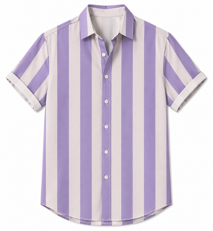 BHS - Summer Striped Hawaiian Shirt New Style, Malty Color Premium Summer 2026 - Limited Edition