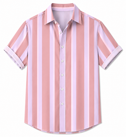 BHS - Summer Striped Hawaiian Shirt New Style, Malty Color Premium Summer 2026 - Limited Edition