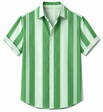 BHS - Summer Striped Hawaiian Shirt New Style, Malty Color Premium Summer 2026 - Limited Edition