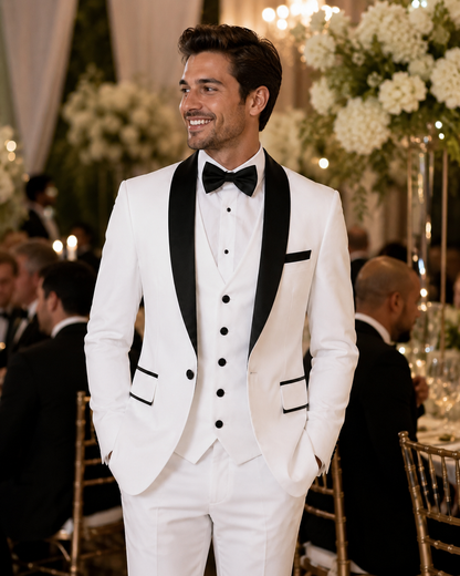 BHS -  Business Groom Wedding Dress Formal Blazer Pants Waistcoat