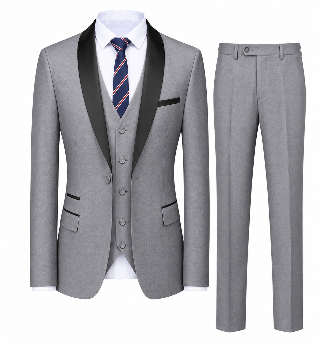 BHS -  Wedding And Party Dress Formal Blazer Pants Waistcoat, Trendy Colors - 3 Pcs