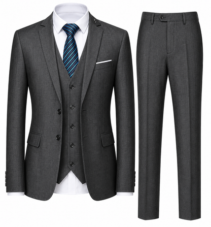BHS – Italienischer Luxus-Anzug im Slim Fit – 3-teilige Premium Edition