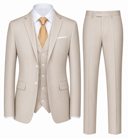 BHS – Italienischer Luxus-Anzug im Slim Fit – 3-teilige Premium Edition