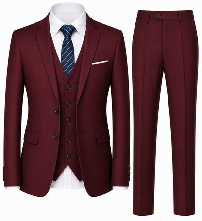 BHS – Italienischer Luxus-Anzug im Slim Fit – 3-teilige Premium Edition
