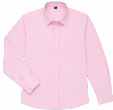 BHS – Neues Mode-Bügelfrei-Hemd, knitterfrei, klassisch, einfarbig, Business Casual, weich, Langarm-Hemden.
