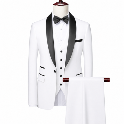 BHS -  Business Groom Wedding Dress Formal Blazer Pants Waistcoat
