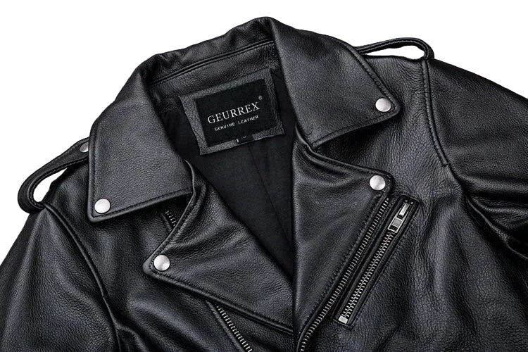 BHS - Men’s Elegant and Luxury Calfskin Leather Rider Jacket