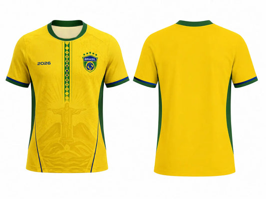 BHS - BRAZIL World Cup 2026 Flag Quick Dry Soccer Jersey Unisex Sports Tee Fans Gift