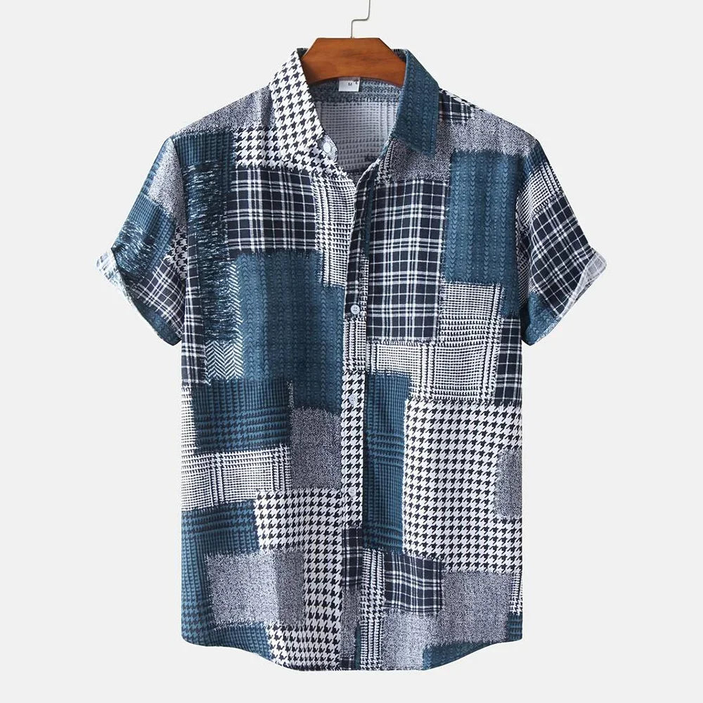 BHS - Vintage Patchwork Summer Shirt – 2026 Trend Hawaiian Style