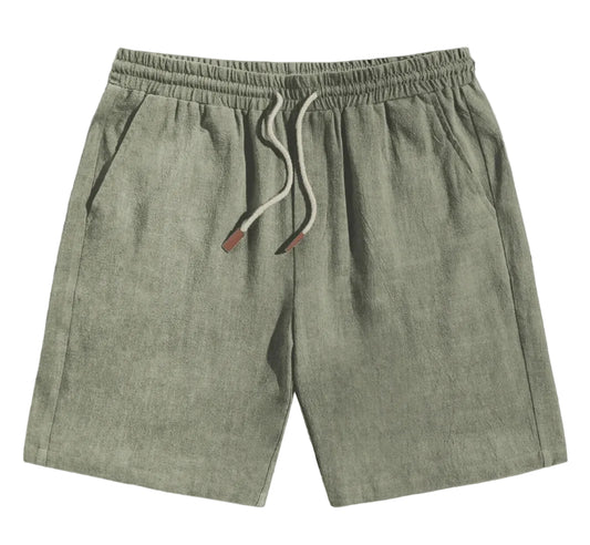 BHS - Premium Cotton Linen Summer Shorts – Lightweight Beach Comfort