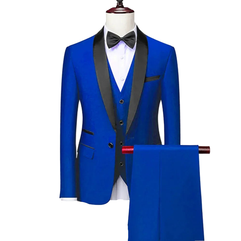 BHS -  Business Groom Wedding Dress Formal Blazer Pants Waistcoat