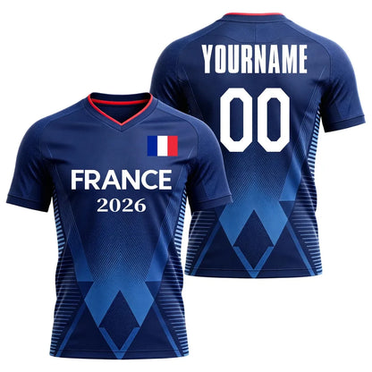 BHS - FRANCE World Cup 2026 Flag Quick Dry Soccer Jersey Unisex Sports Tee Fans Gift NEW
