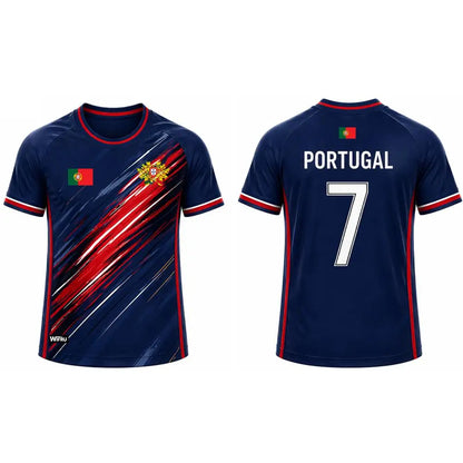 BHS - PORTUGAL World Cup 2026 Flag Quick Dry Soccer Jersey Unisex Sports Tee Fans Gift.