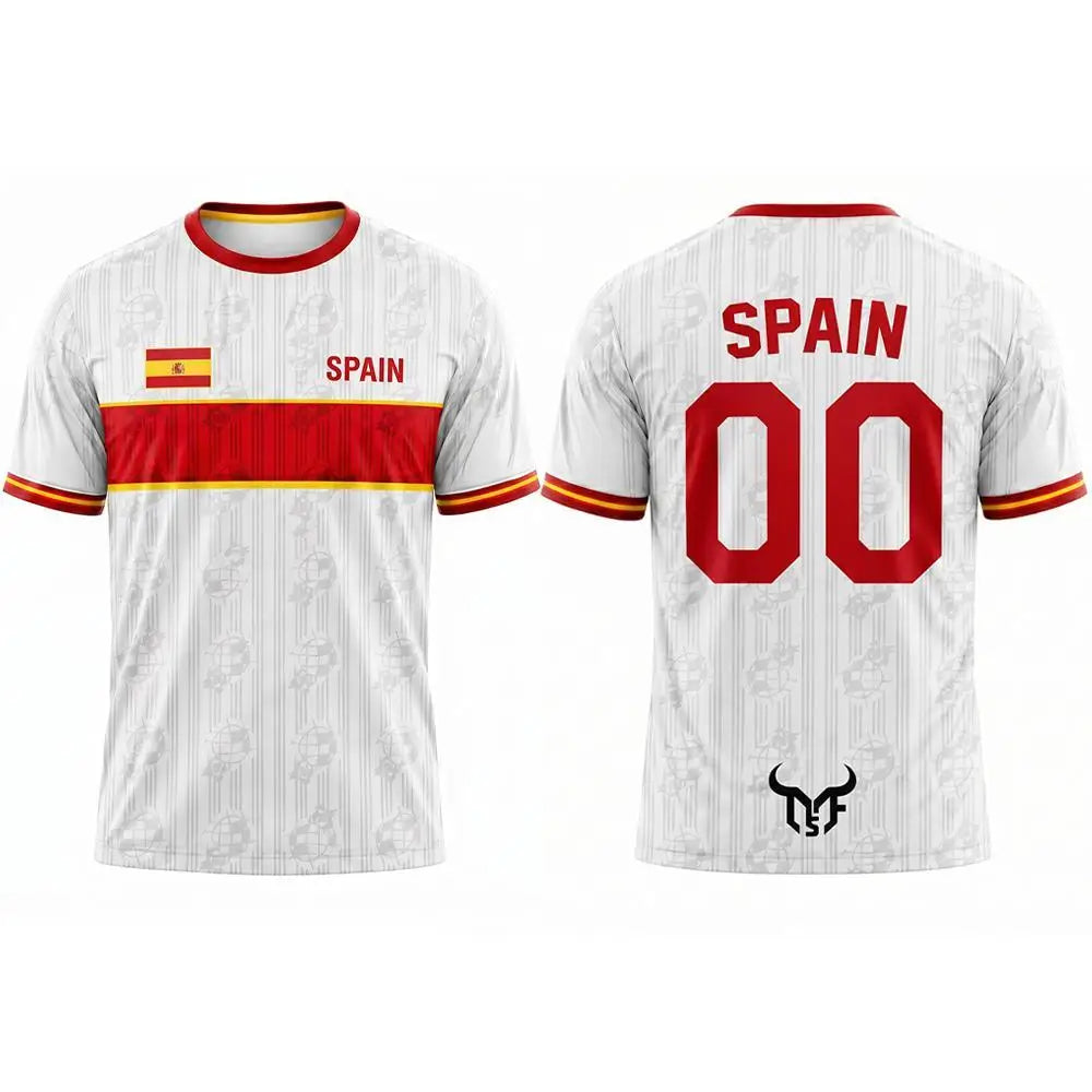 BHS - SPAIN World Cup 2026 Flag Quick Dry Soccer Jersey Unisex Sports Tee Fans Gift