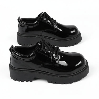BHS - British Patent Leather Derby Shoes – Luxury Formal Elegance