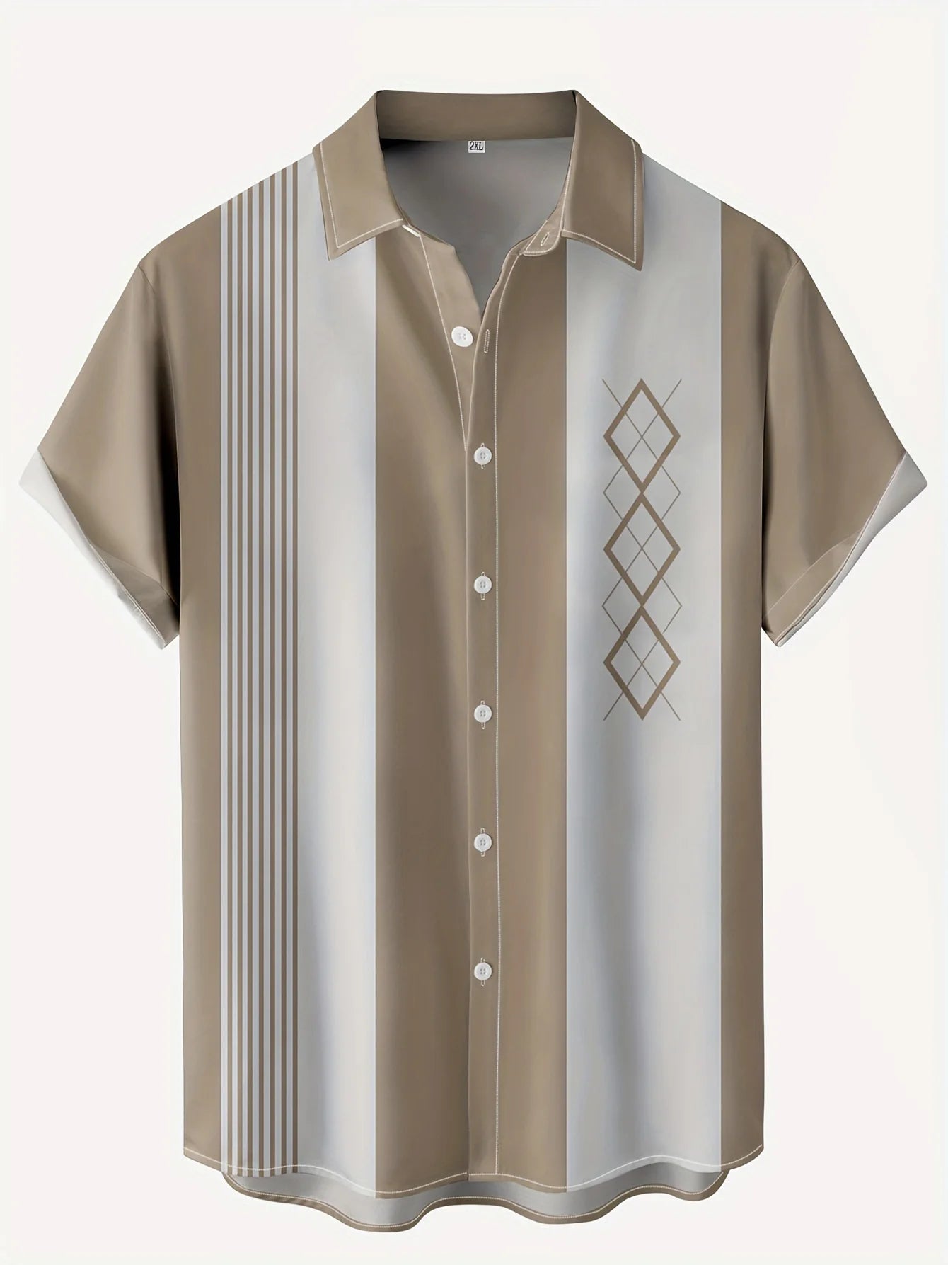 BHS - Hawaii Men's Vintage Shirts Casual Breathable, Premium Summer Style