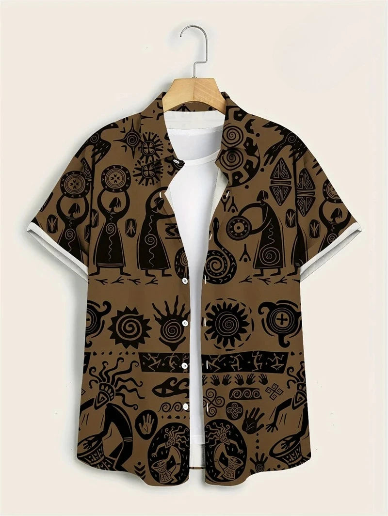 BHS - Summer Premium Paisley Hawaiian Shirt – Oversized Boho Style