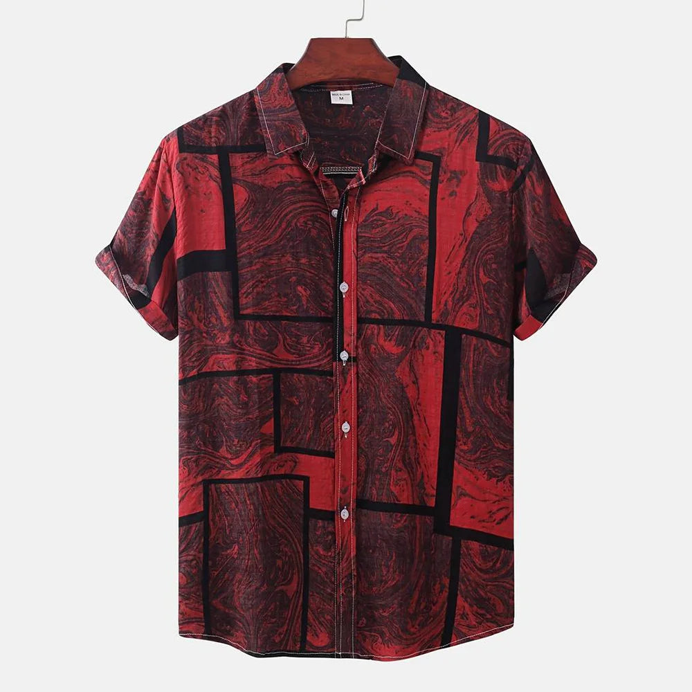 BHS - Vintage Patchwork Summer Shirt – 2026 Trend Hawaiian Style
