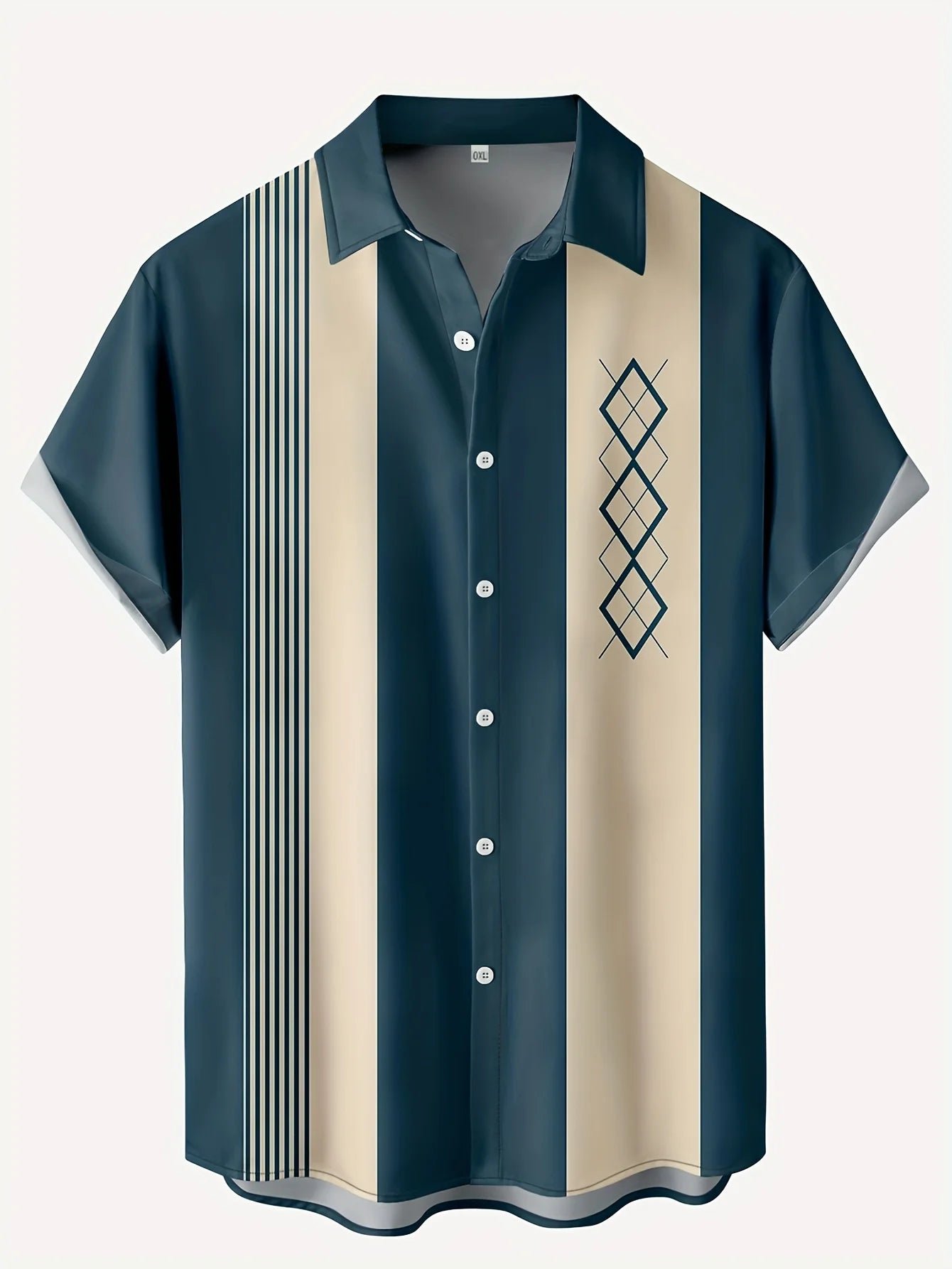 BHS - Hawaii Men's Vintage Shirts Casual Breathable, Premium Summer Style