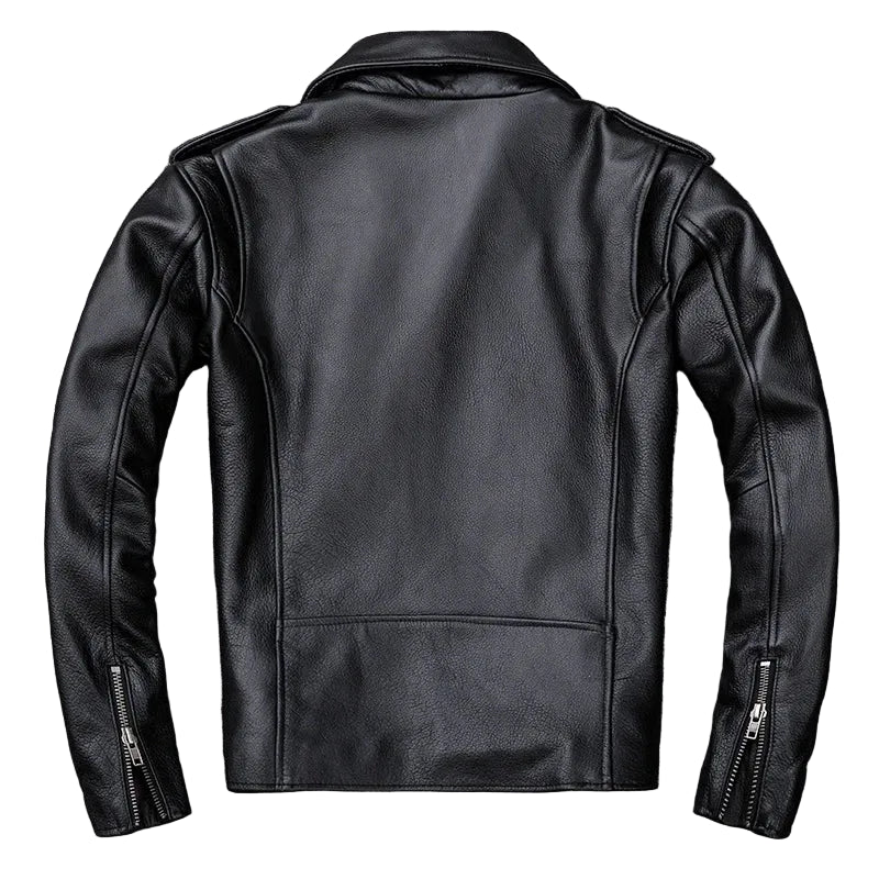 BHS - Men’s Elegant and Luxury Calfskin Leather Rider Jacket