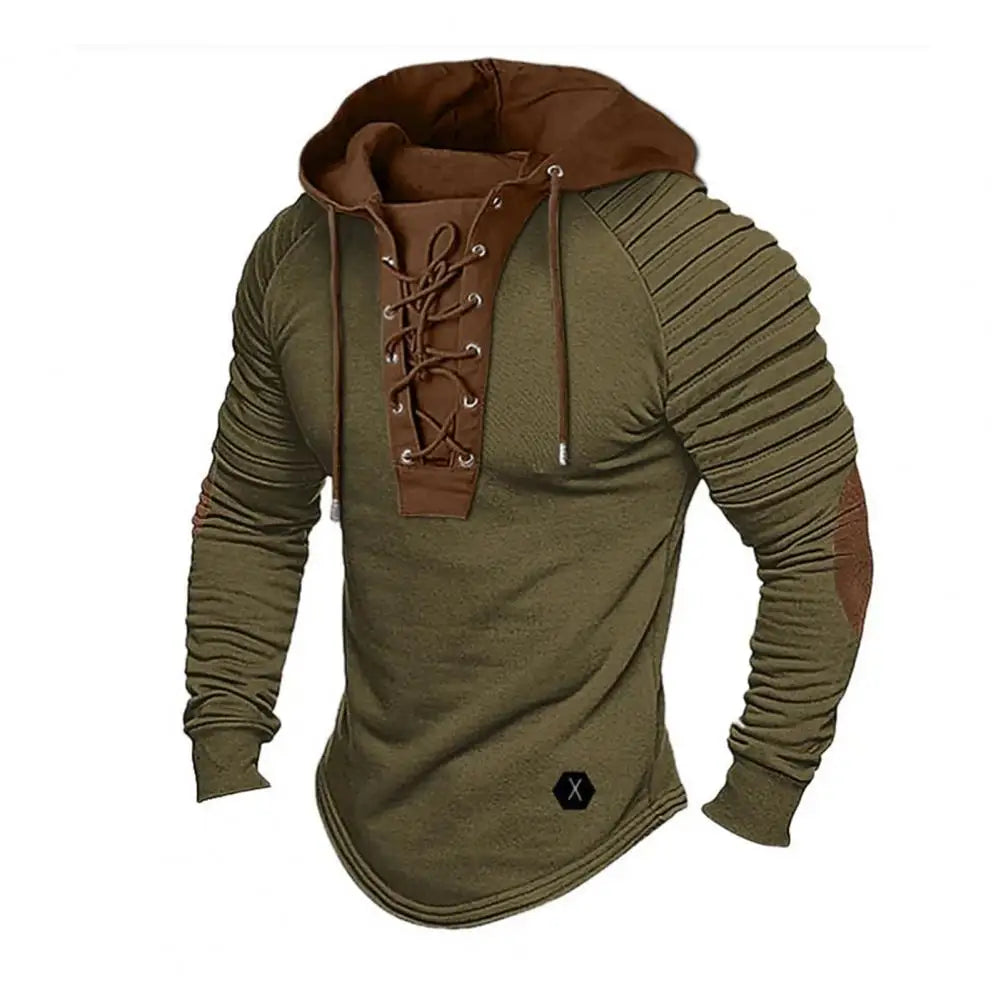 BHS - Premium EU-Standard Patchwork Men’s Hoodie – Luxury Streetwear Style